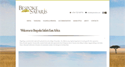 Desktop Screenshot of bespokesafaris.com